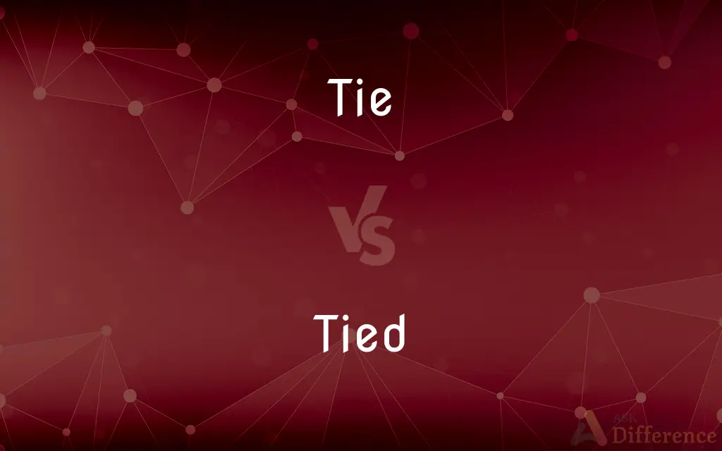 Tie vs. Tied — What's the Difference?