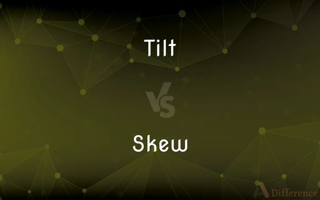 Tilt vs. Skew — What's the Difference?