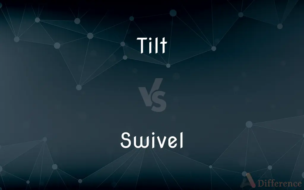 Tilt vs. Swivel — What's the Difference?