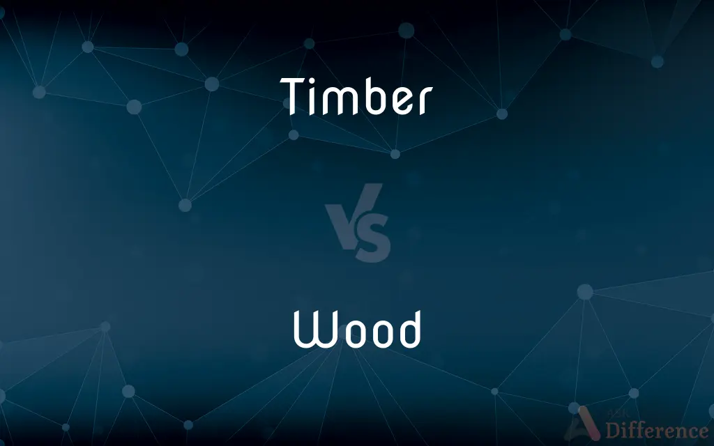 Timber vs. Wood — What's the Difference?