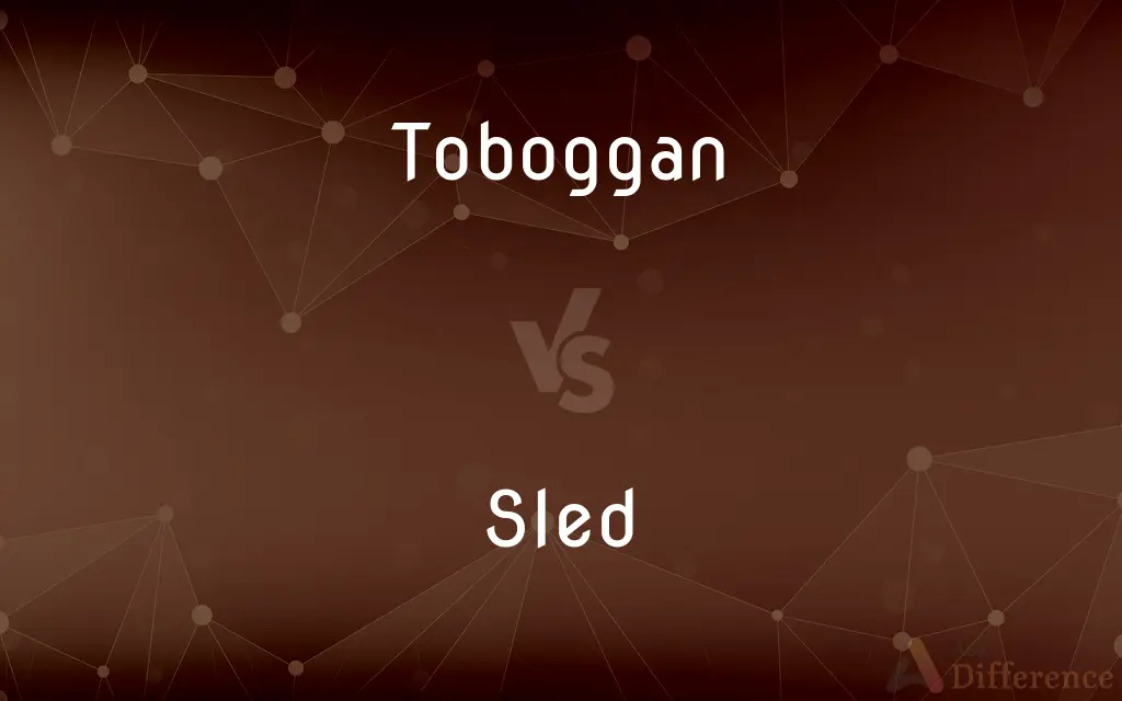 Toboggan vs. Sled — What's the Difference?