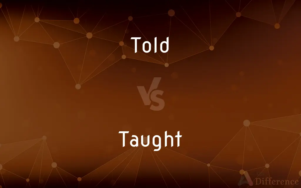Told vs. Taught — What's the Difference?