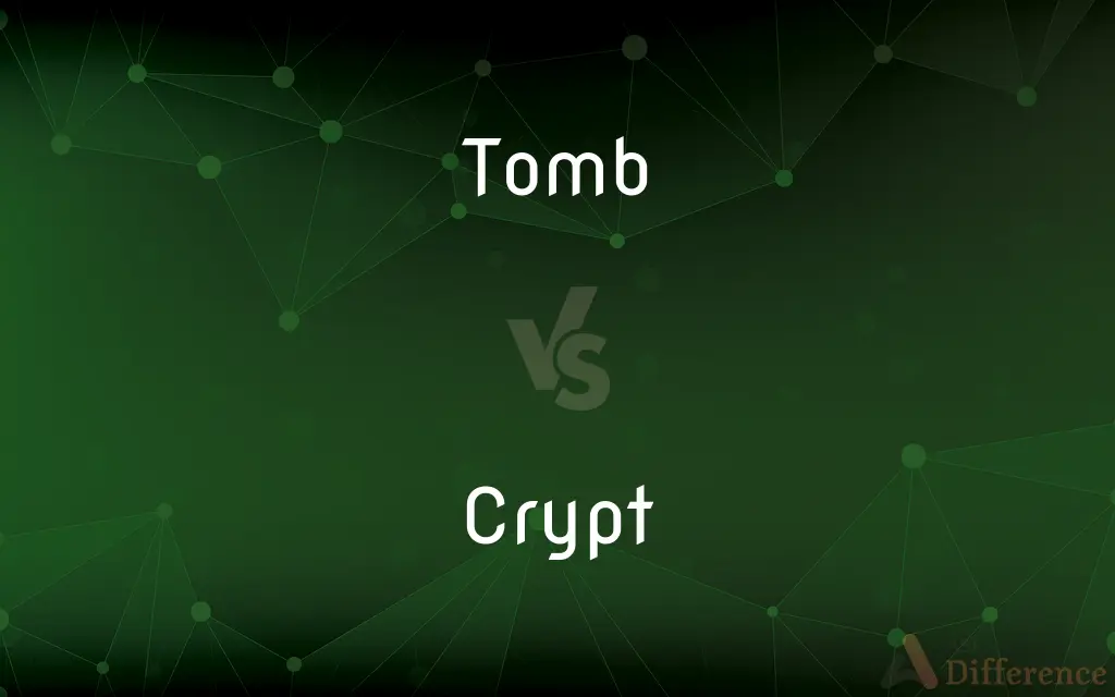 Tomb vs. Crypt — What's the Difference?