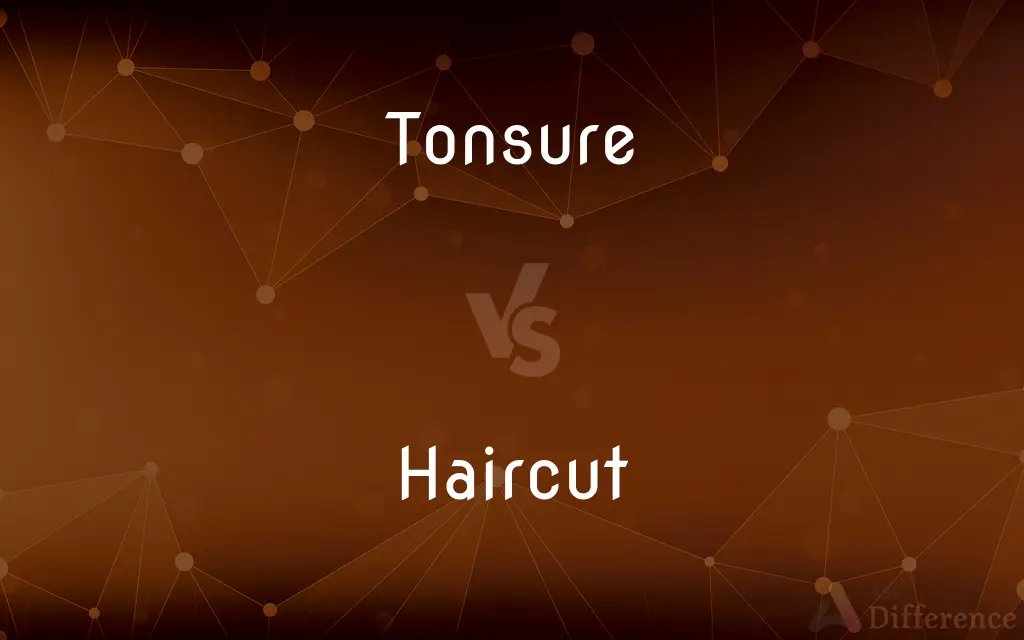 Tonsure vs. Haircut — What's the Difference?