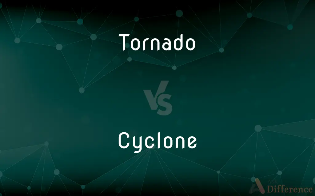 Tornado vs. Cyclone — What's the Difference?