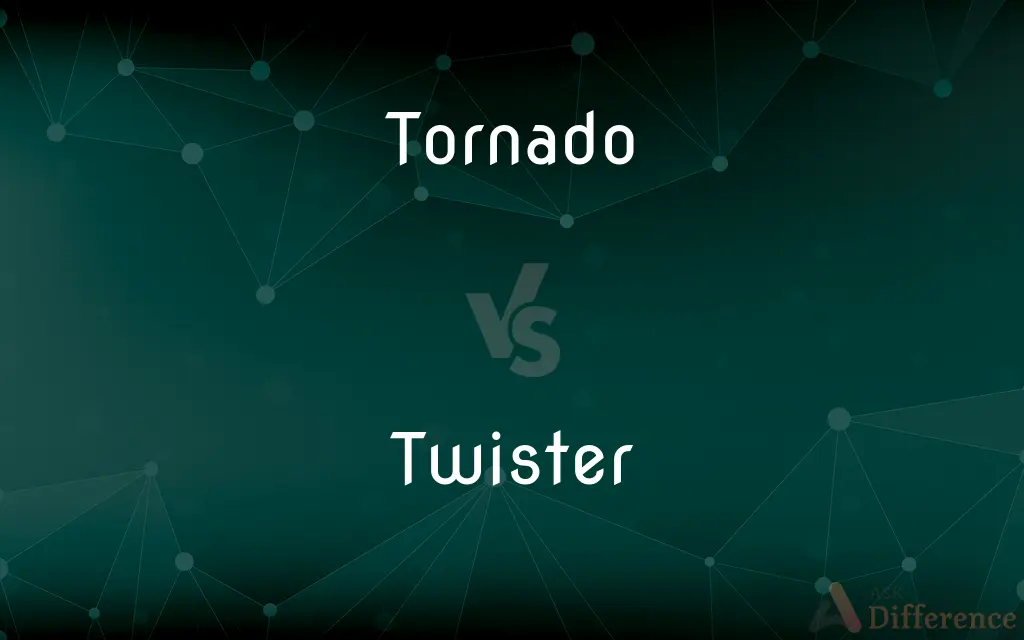 Tornado vs. Twister — What's the Difference?