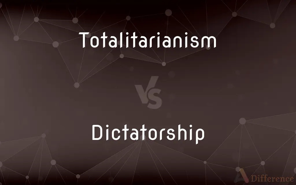 Totalitarianism vs. Dictatorship — What's the Difference?