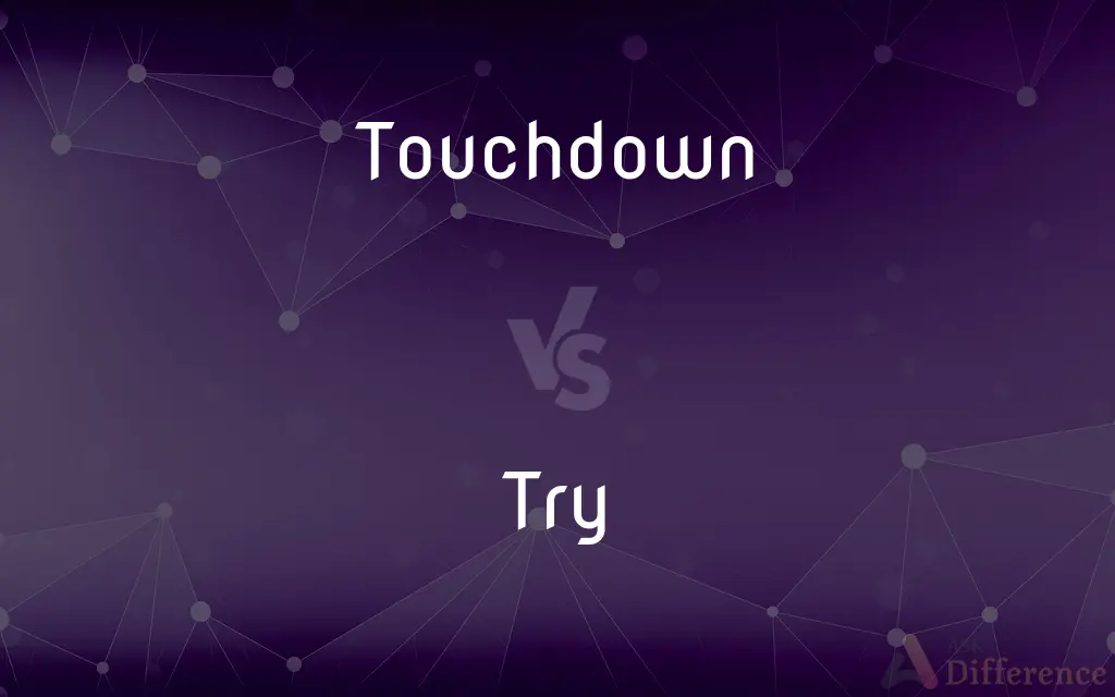Touchdown vs. Try — What's the Difference?