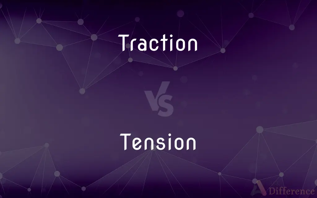 Traction vs. Tension — What's the Difference?