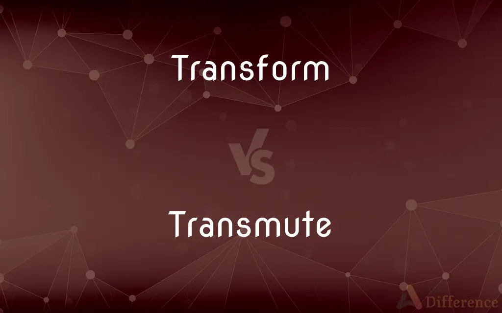 Transform vs. Transmute — What's the Difference?
