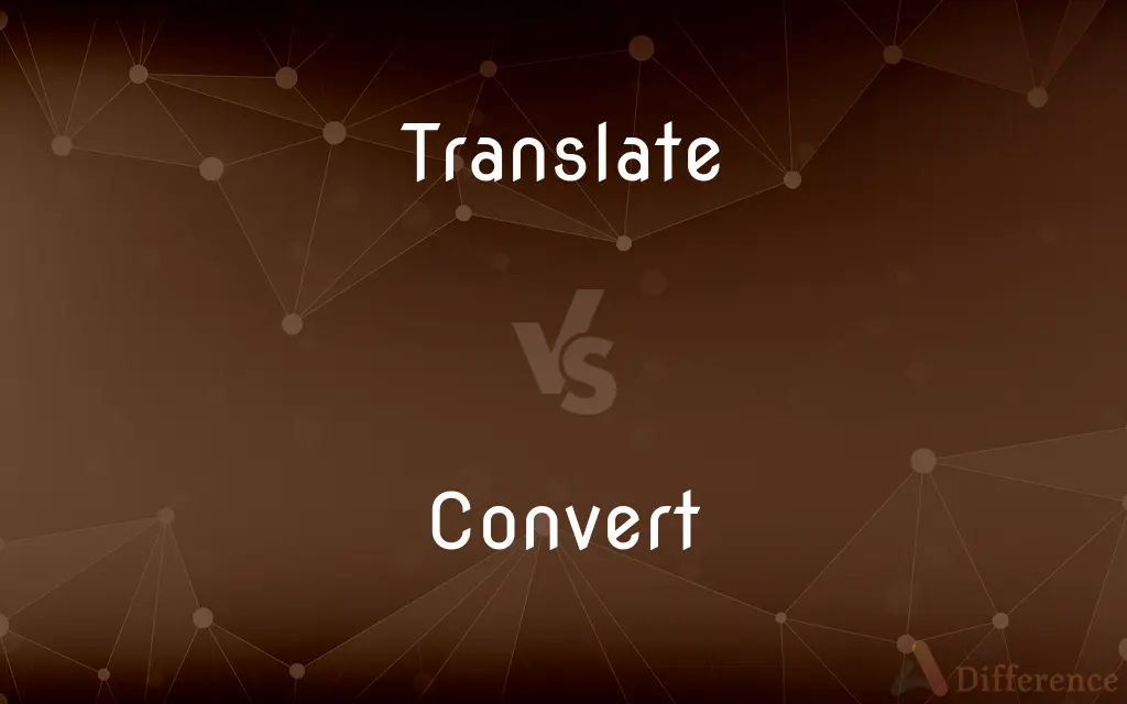 Translate vs. Convert — What's the Difference?