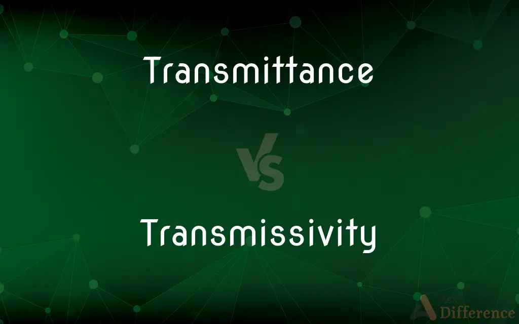 Transmittance vs. Transmissivity — What's the Difference?