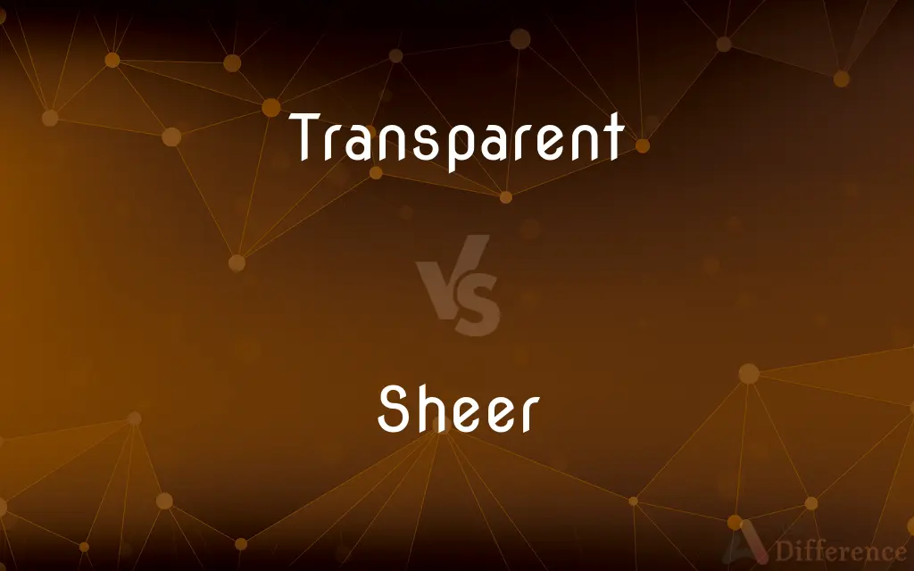Transparent vs. Sheer — What's the Difference?