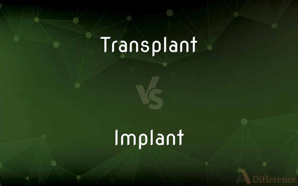 Transplant vs. Implant — What's the Difference?