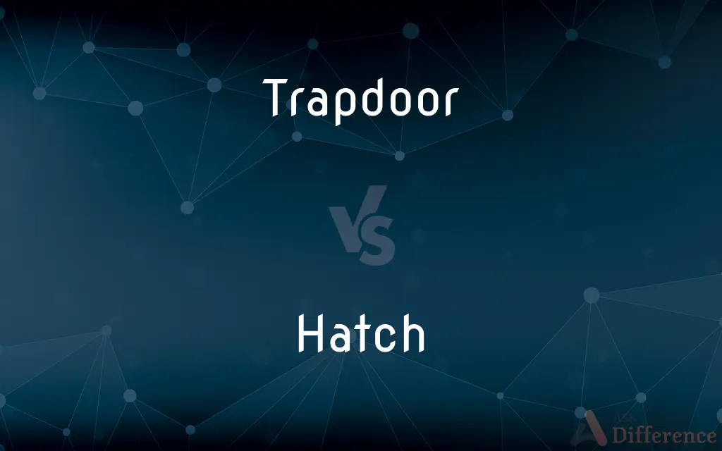 Trapdoor vs. Hatch — What's the Difference?