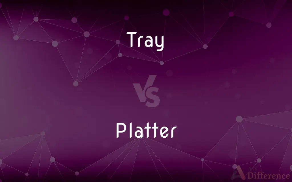 Tray vs. Platter — What's the Difference?