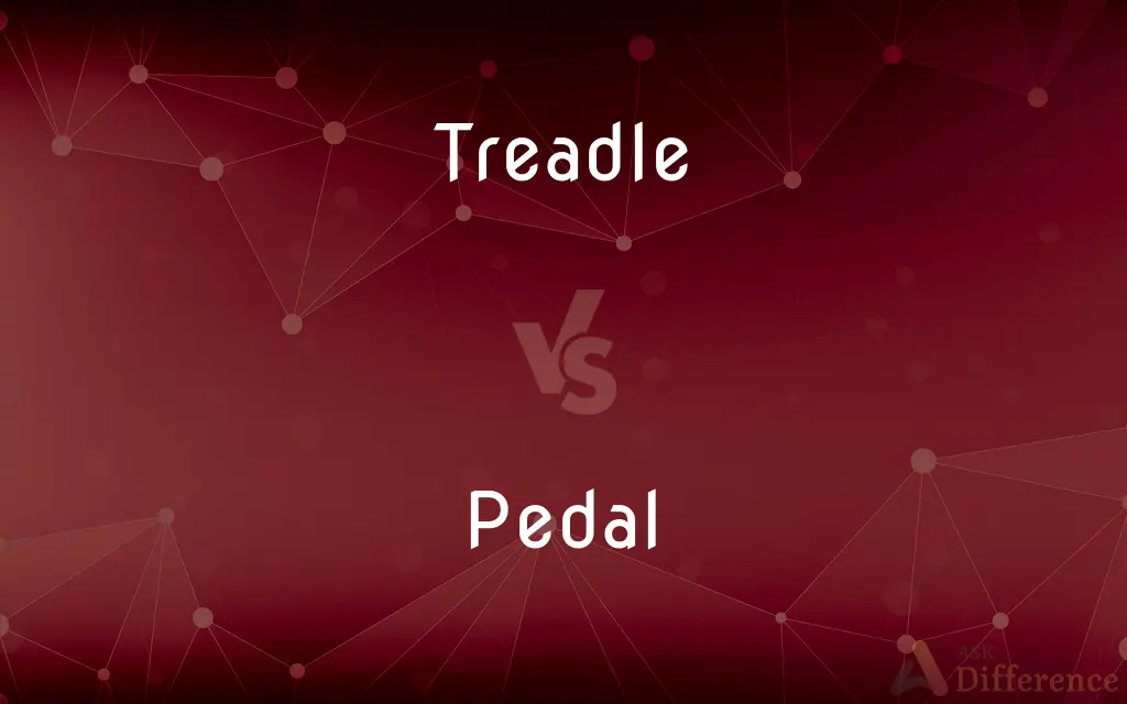 Treadle vs. Pedal — What's the Difference?