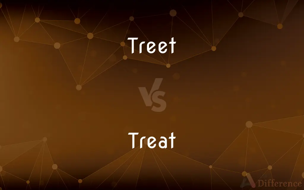 Treet vs. Treat — What's the Difference?