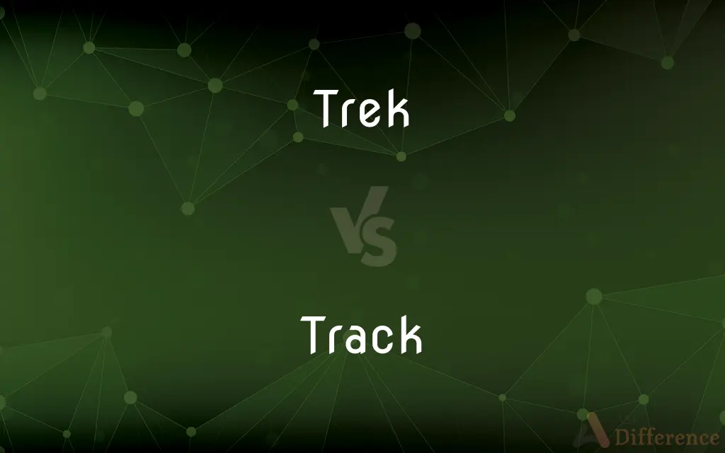 Trek vs. Track — What's the Difference?