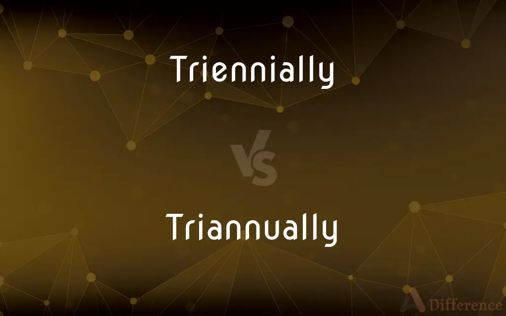 Triennially vs. Triannually — What's the Difference?
