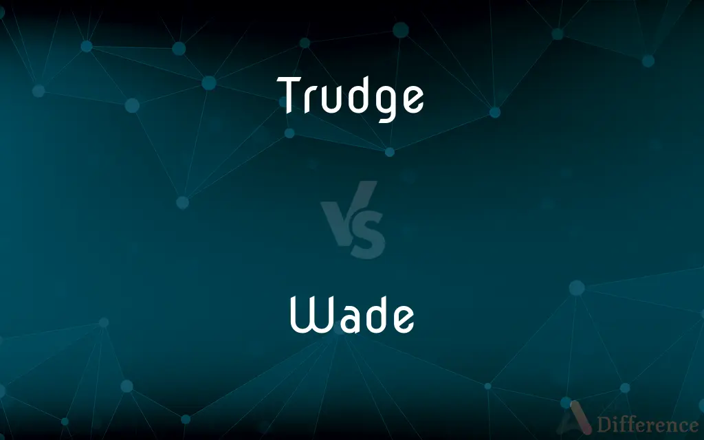 Trudge vs. Wade — What's the Difference?