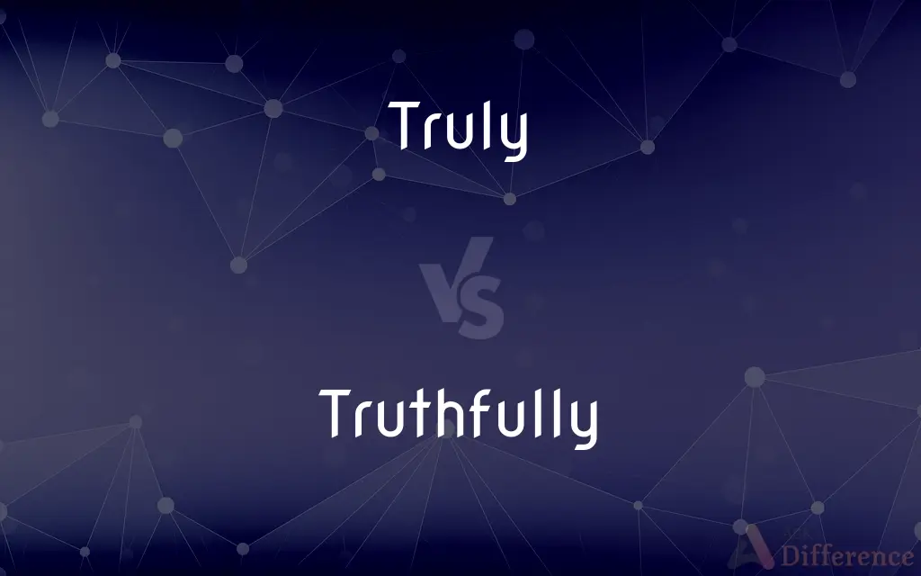 Truly vs. Truthfully — What's the Difference?