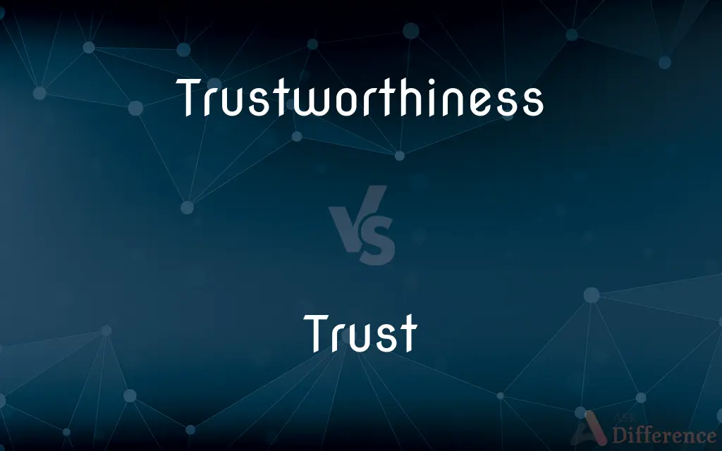 Trustworthiness vs. Trust — What's the Difference?