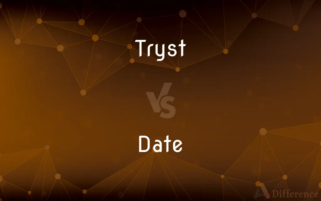Tryst vs. Date — What's the Difference?
