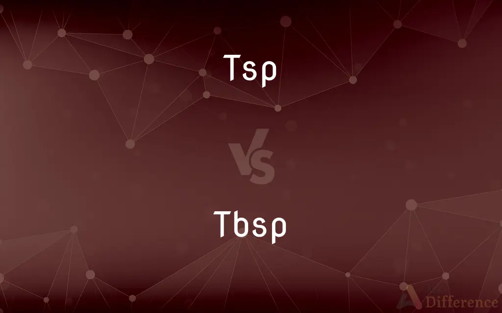 Tsp vs. Tbsp — What's the Difference?
