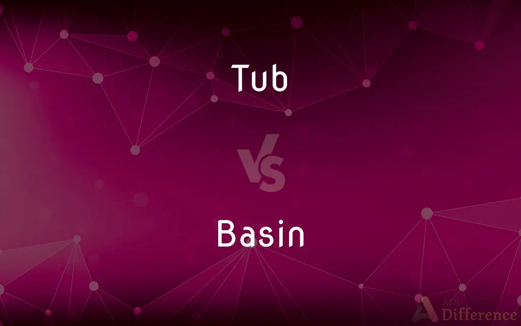 Tub vs. Basin — What's the Difference?