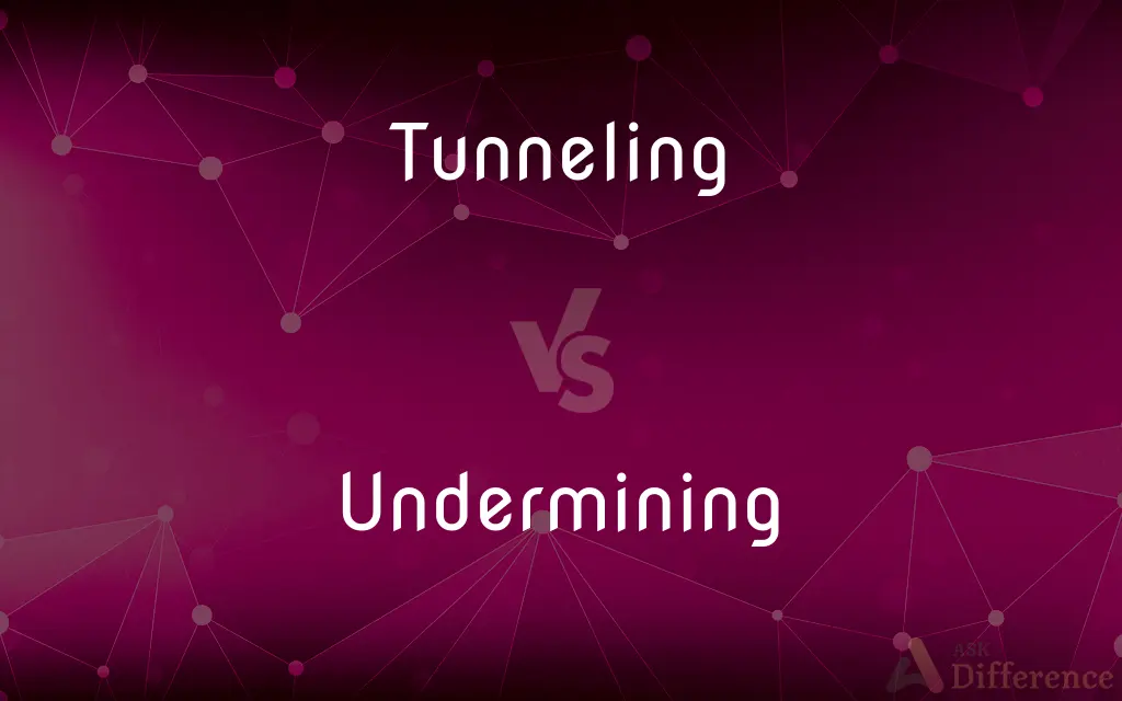 Tunneling vs. Undermining — What's the Difference?