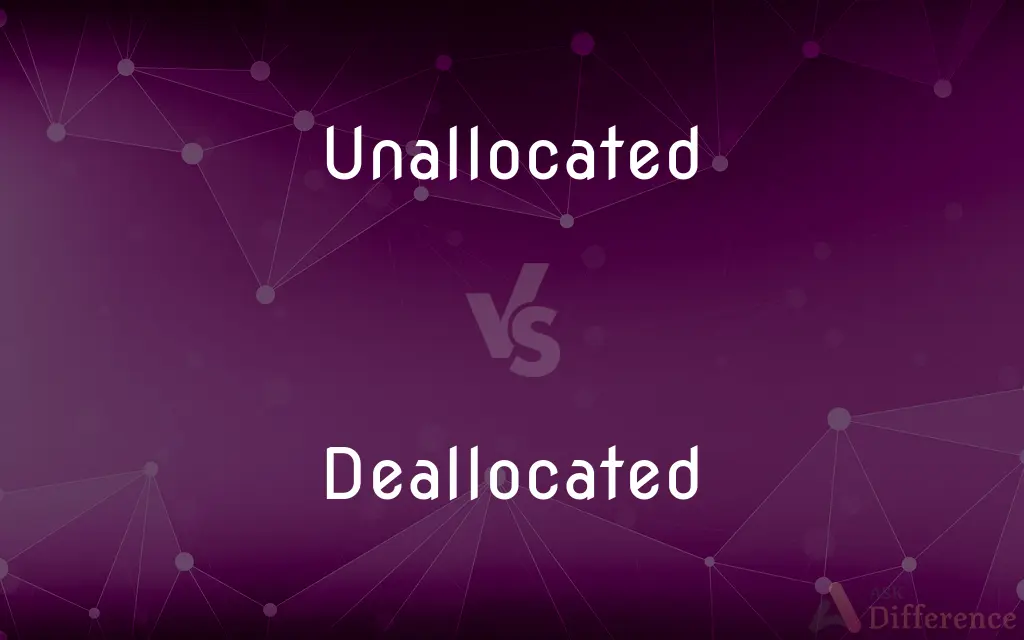 Unallocated vs. Deallocated — What's the Difference?