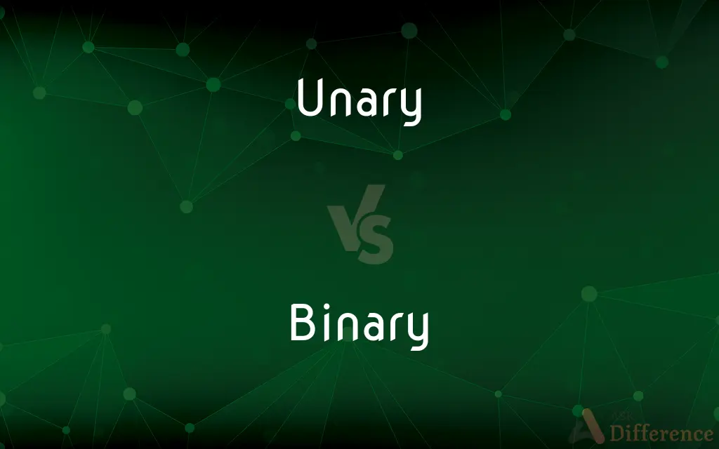 Unary vs. Binary — What's the Difference?