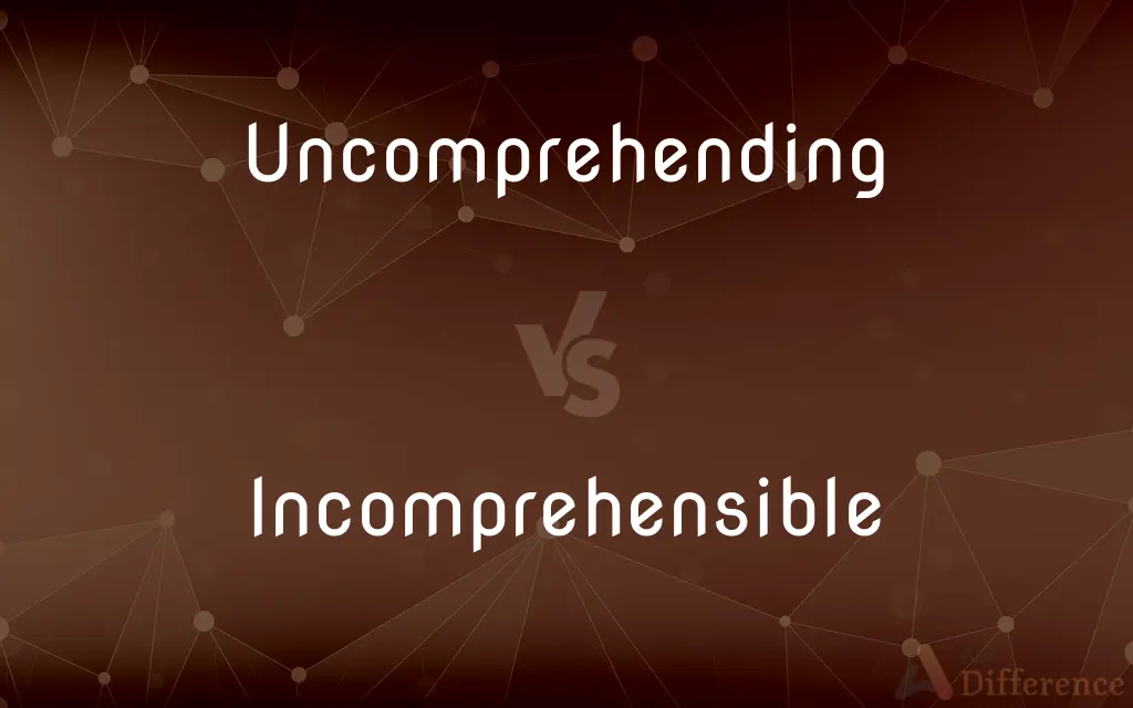 Uncomprehending vs. Incomprehensible — What's the Difference?