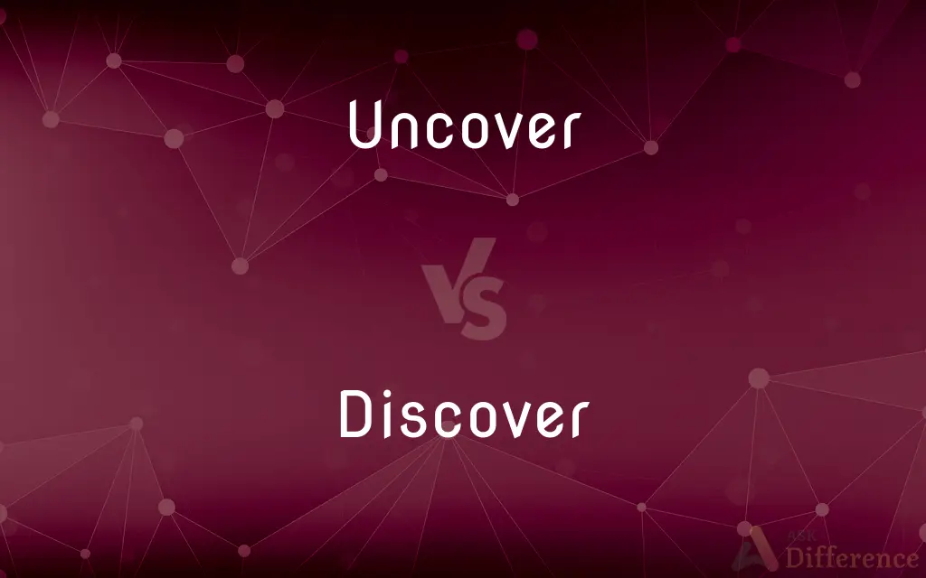 Uncover vs. Discover — What's the Difference?