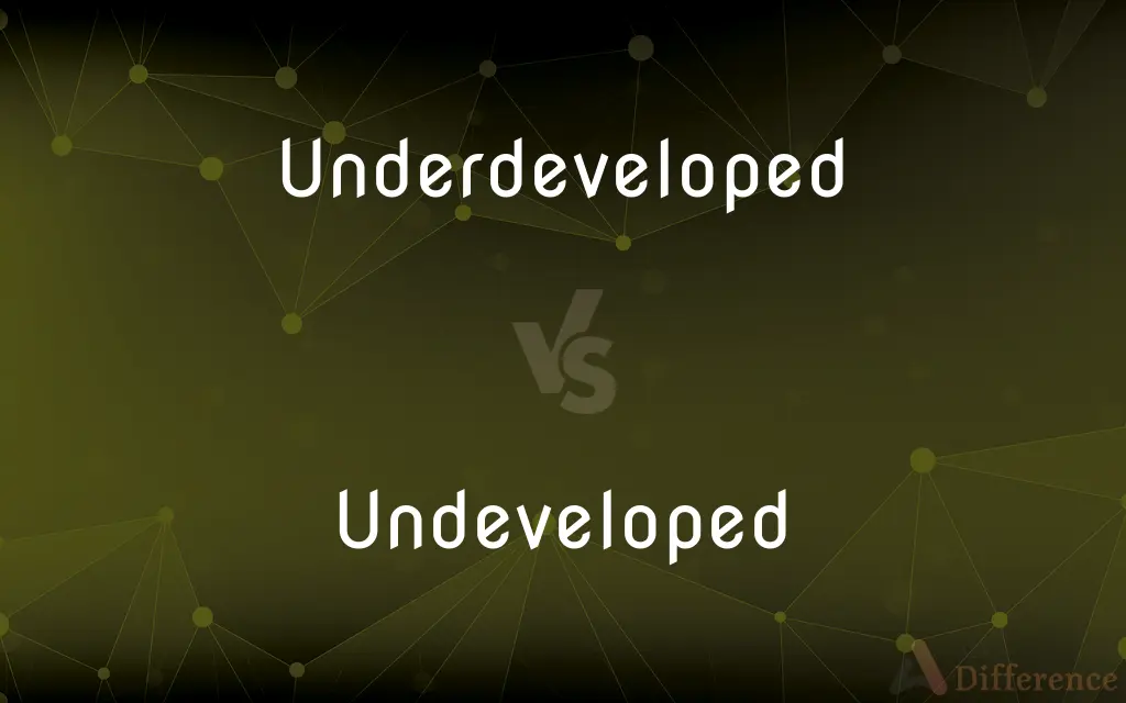 Underdeveloped vs. Undeveloped — What's the Difference?