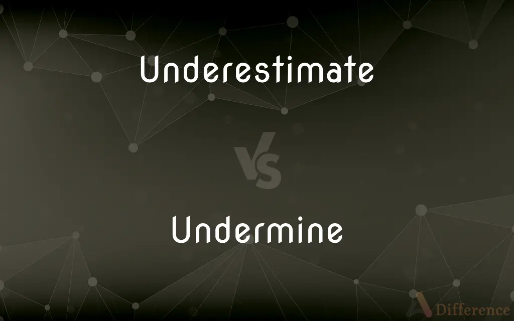 Underestimate vs. Undermine — What's the Difference?