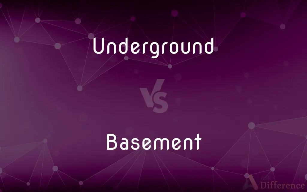 Underground vs. Basement — What's the Difference?