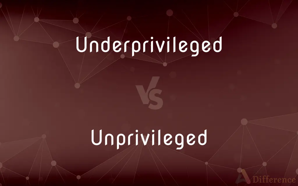 Underprivileged vs. Unprivileged — What's the Difference?