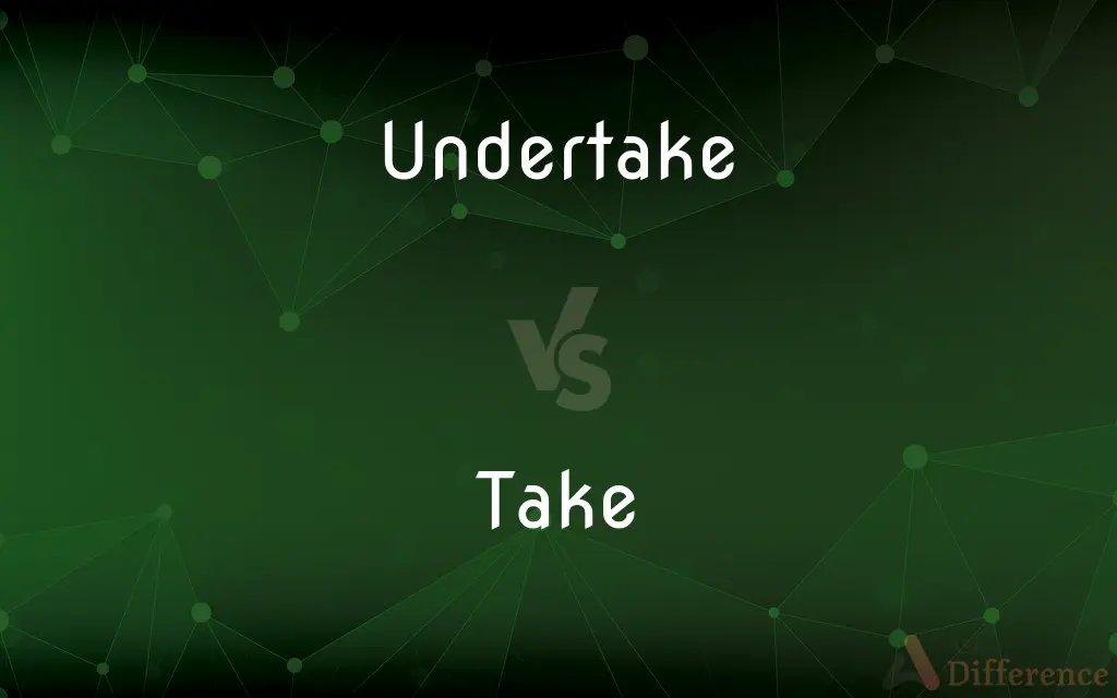 Undertake vs. Take — What's the Difference?