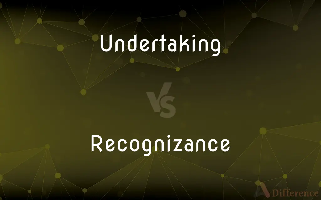 Undertaking vs. Recognizance — What's the Difference?