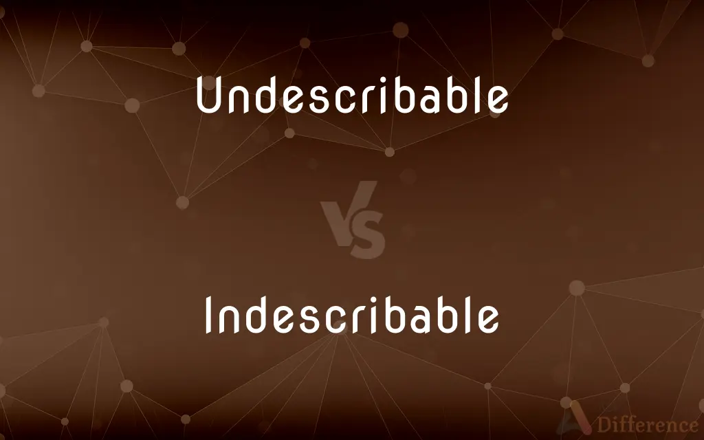 Undescribable vs. Indescribable — Which is Correct Spelling?