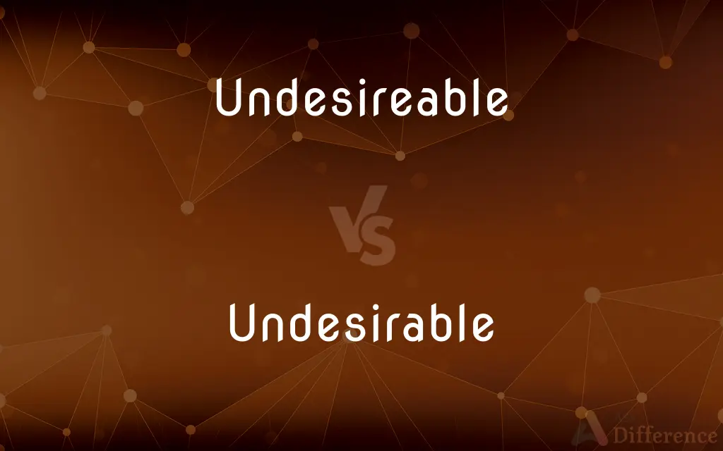 Undesireable vs. Undesirable — Which is Correct Spelling?