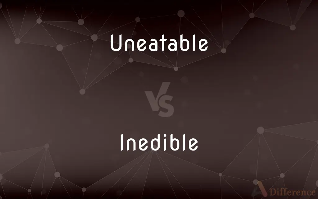 Uneatable vs. Inedible