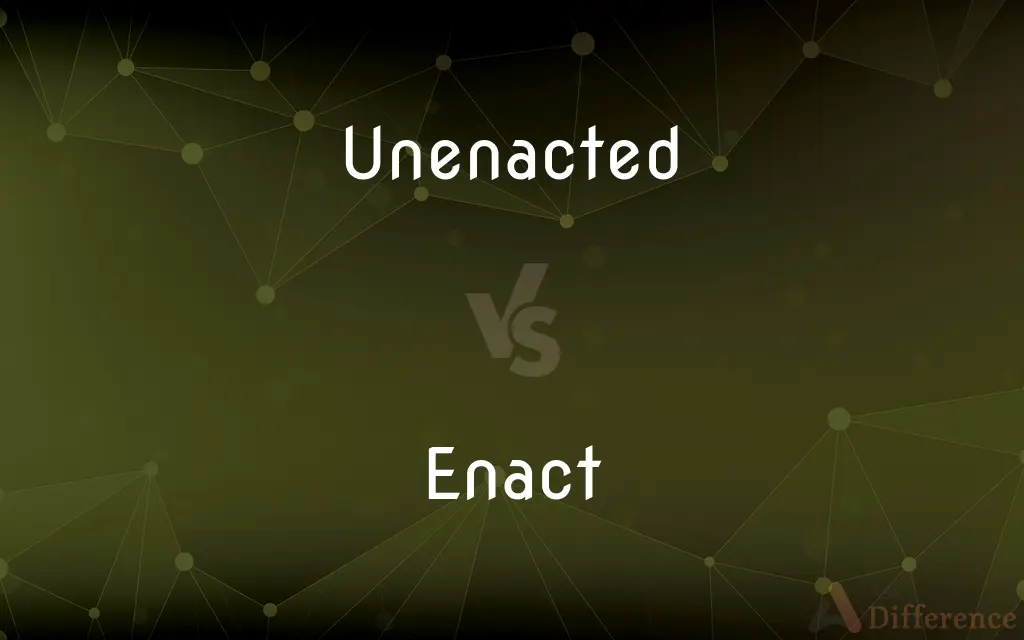 Unenacted vs. Enact — What's the Difference?