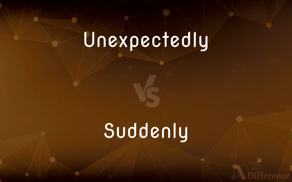 Unexpectedly vs. Suddenly — What's the Difference?