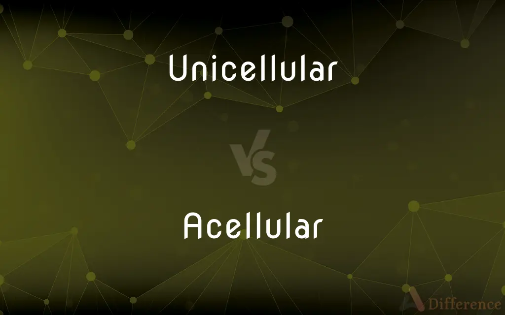 Unicellular vs. Acellular — What's the Difference?