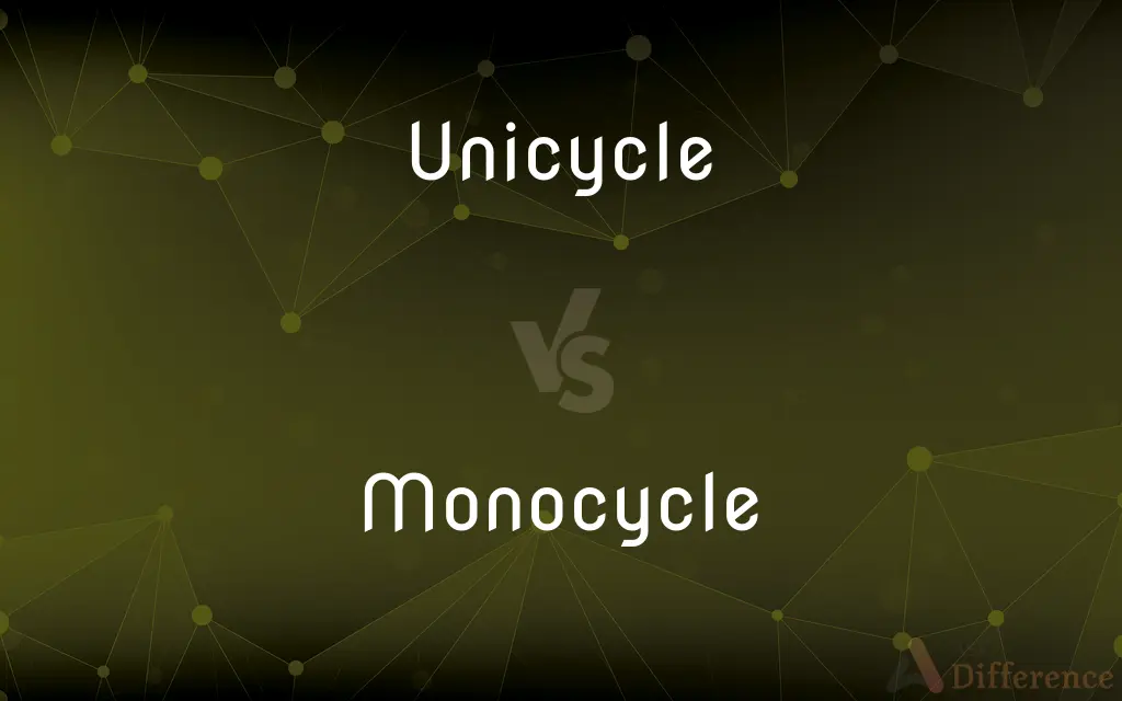 Unicycle vs. Monocycle — What's the Difference?