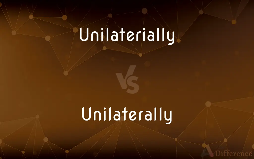 Unilaterially vs. Unilaterally — Which is Correct Spelling?