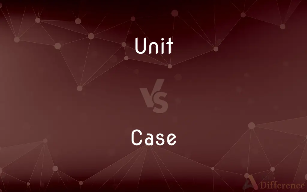 Unit vs. Case — What's the Difference?